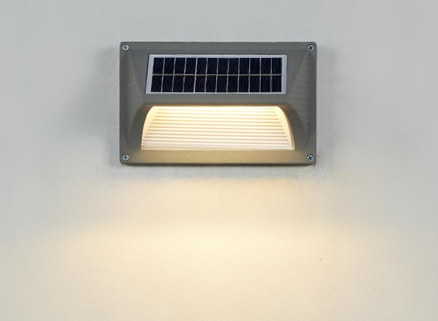 2023new Aluminum Waterproof LED Solar Step Light Wall Lamp