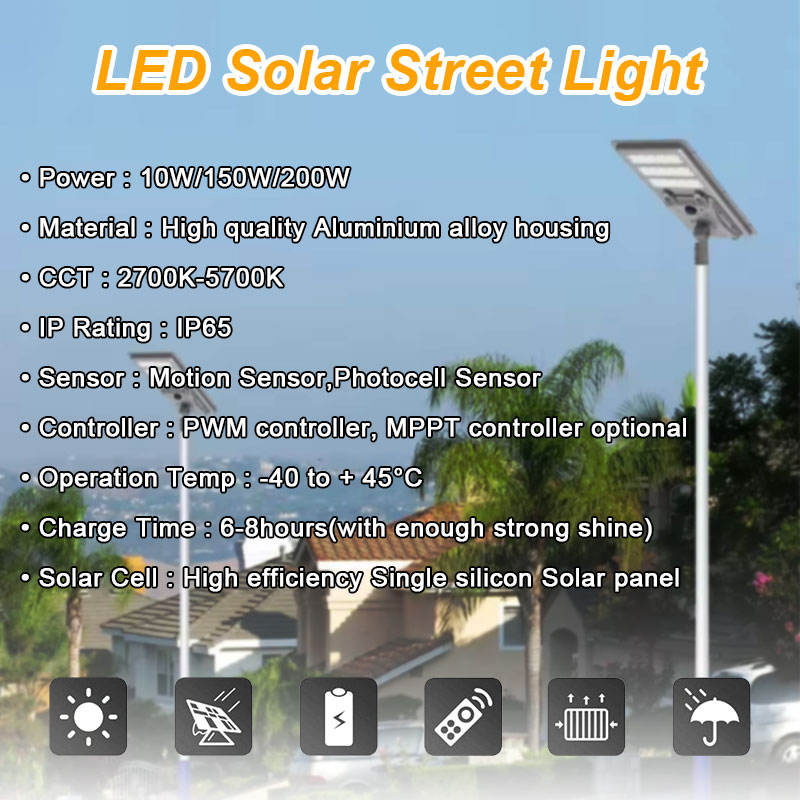 Security Solar Energy Cell Lamp Road Outdoor LED Solar LED Street Light