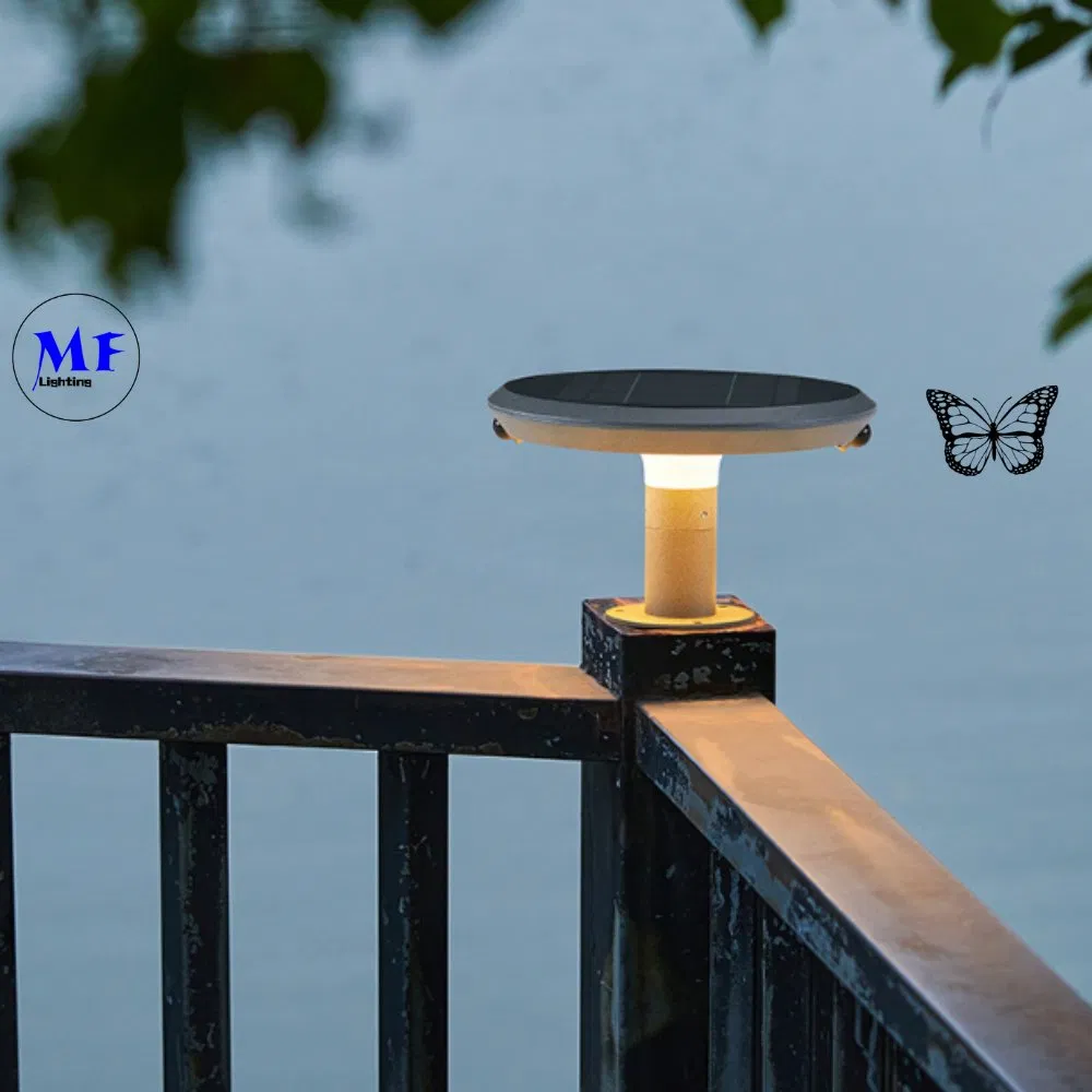 Factory Price 6.5W 2 Years Warranty IP66 Waterproof Aluminum Grey Color 2900-3200K Solar Outdoor Wall Street Light for Garden