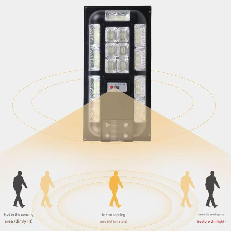 Solar Light LED Solar Street Light Remote Control Adjustment Solar Security Light 360, 000lm 360° Panoramic Camera