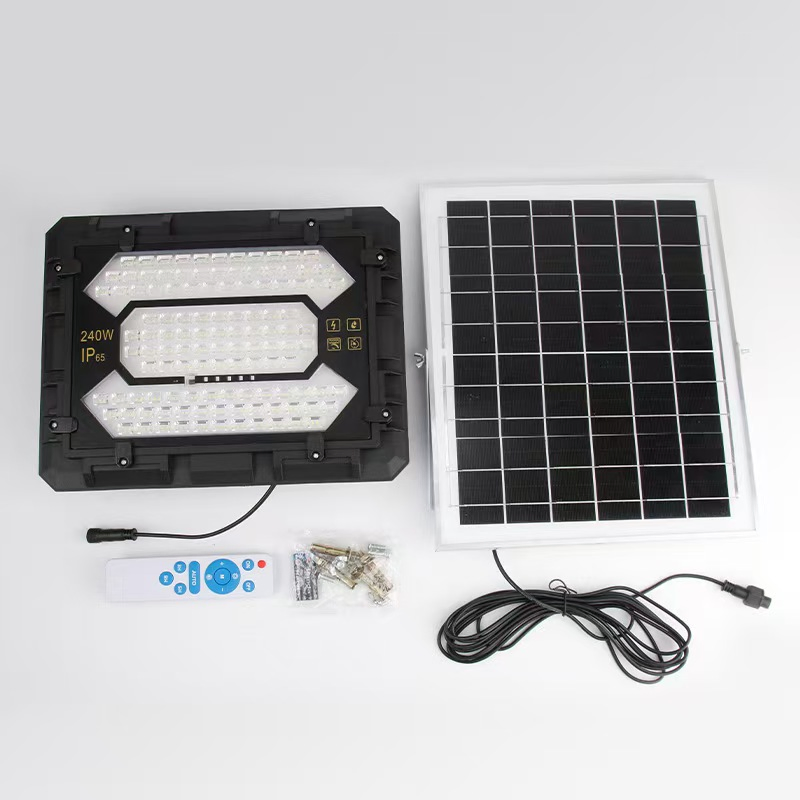 Solar Panel Aluminum Body Solar Flood Light 60W Anti-Corrosion IP68 for Coastal Area Marine Environment