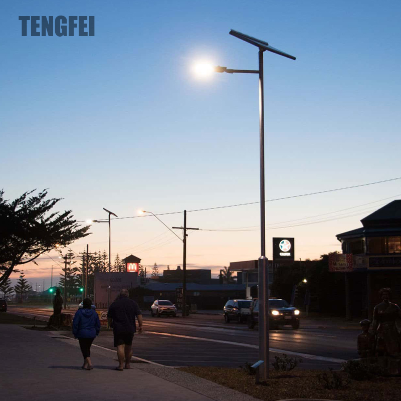 3 Years Warranty IP65 Factory Price 9m Pole Double 30-60W LED/HD Power Outdoor Split Solar Street Light Road Lamp with Underground Gel Battery