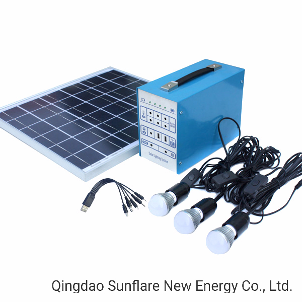 20W Solar Power Lighting Kit Home Use and Outdoor Party