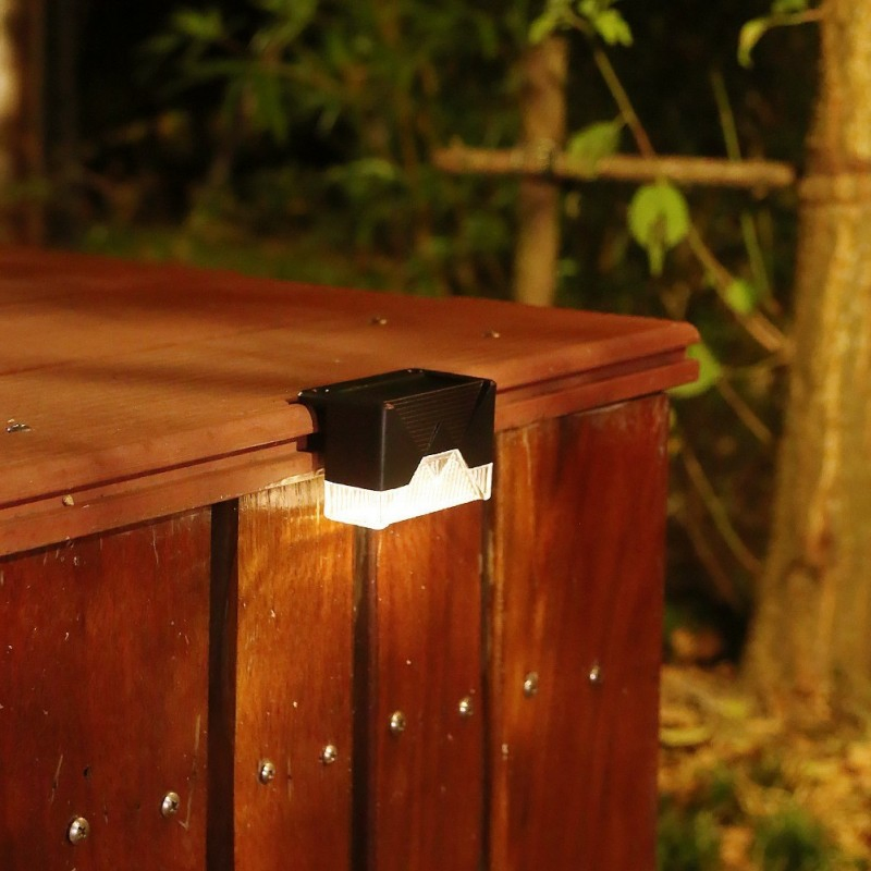 5V Outdoor Waterproof Wall Light Solar Powered Garden Step Lights