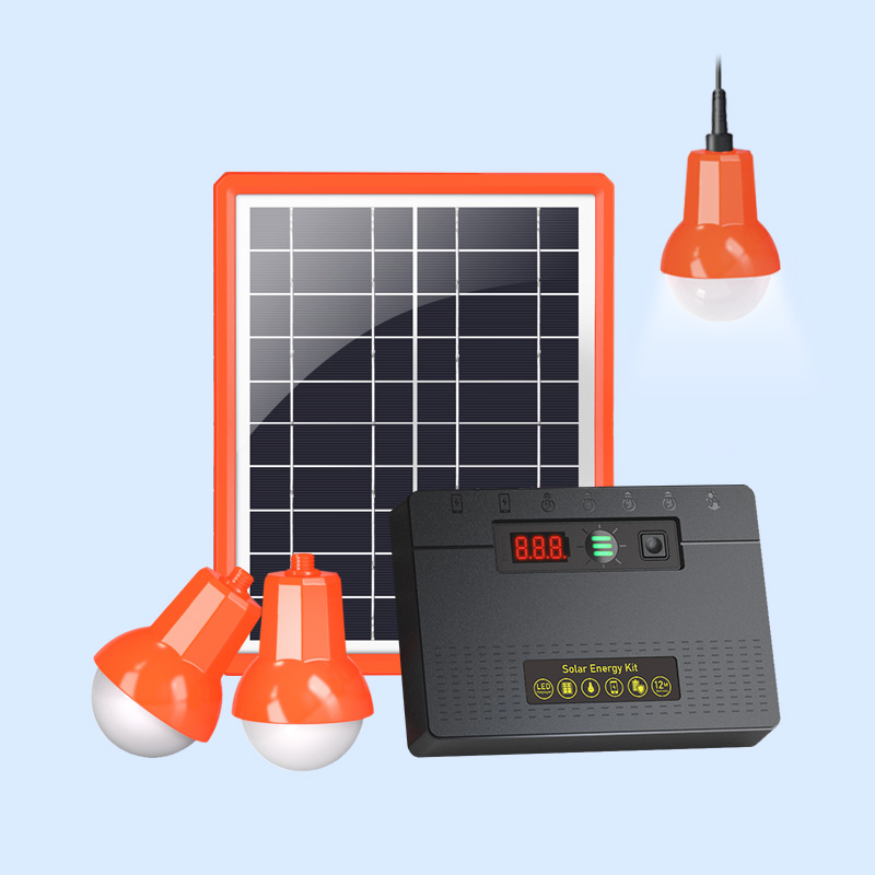 Lighting Africa 5W Solar Home Light Charging Panel Kit for Indoor and Outdoor Use
