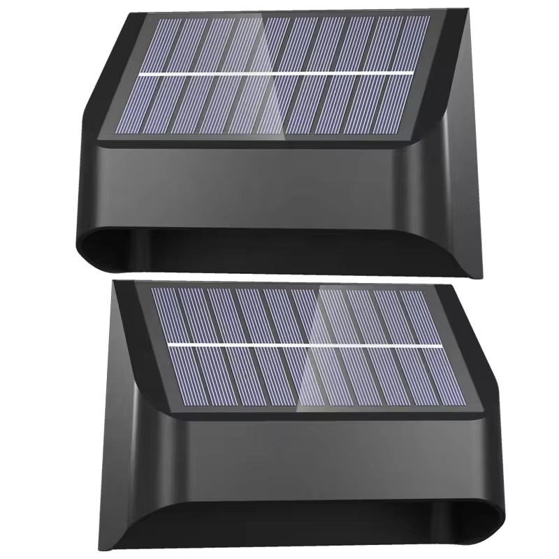 Solar Fence Light Outdoor RGB 8 Colors Deck Light IP65 Step Light