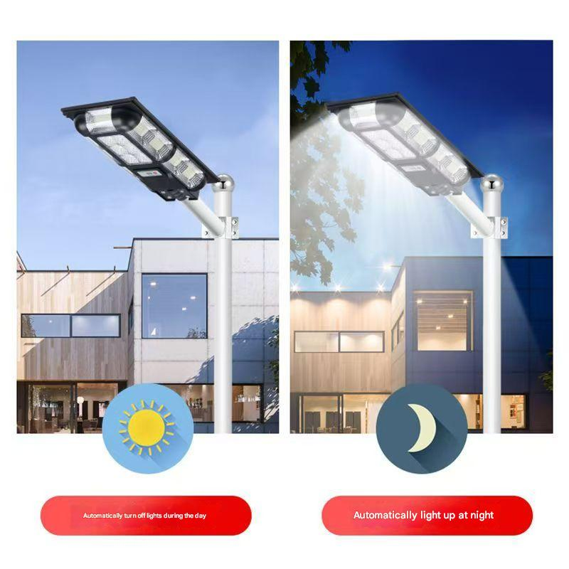 Solar Light LED Solar Street Light Remote Control Adjustment Solar Security Light 360, 000lm 360° Panoramic Camera