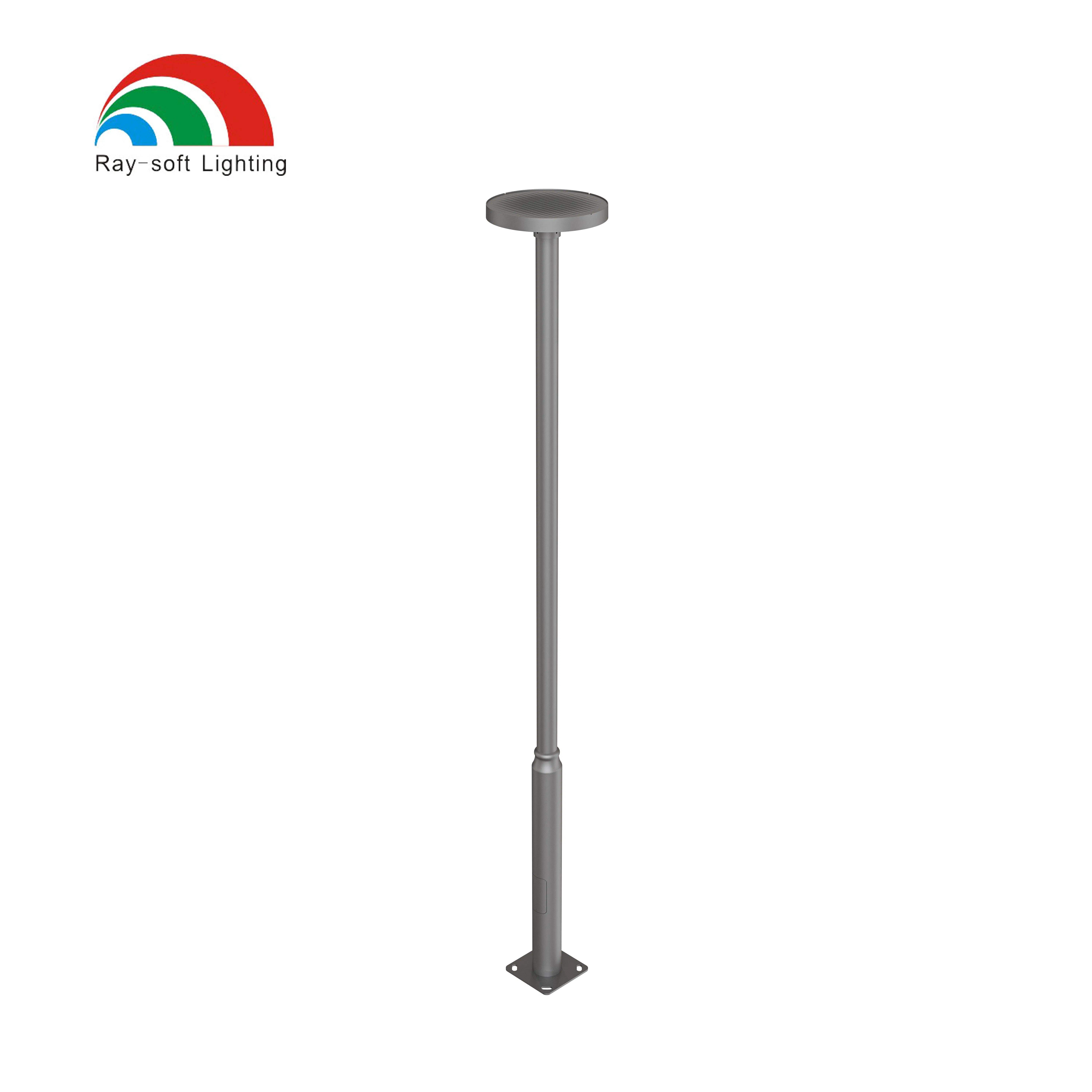 Integrated Solar LED Private Module Wholesale Aluminum Outdoor IP65 Waterproof Landscape Villa Pathway Street Courtyard Garden Post Pole Lighting