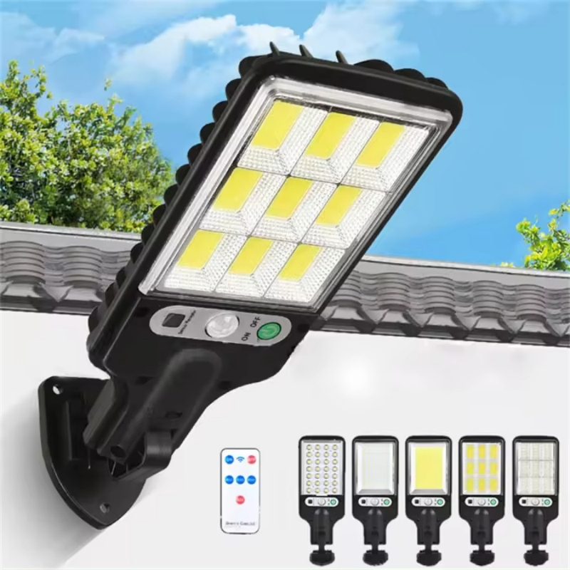 Outdoor Wireless Solar Security Wall Light Motion Sensor 3 Lighting Modes