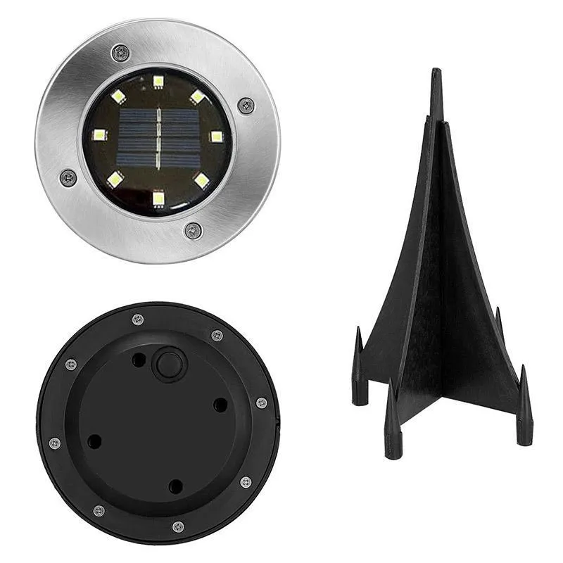 8LED Solar Deck Light View 2
