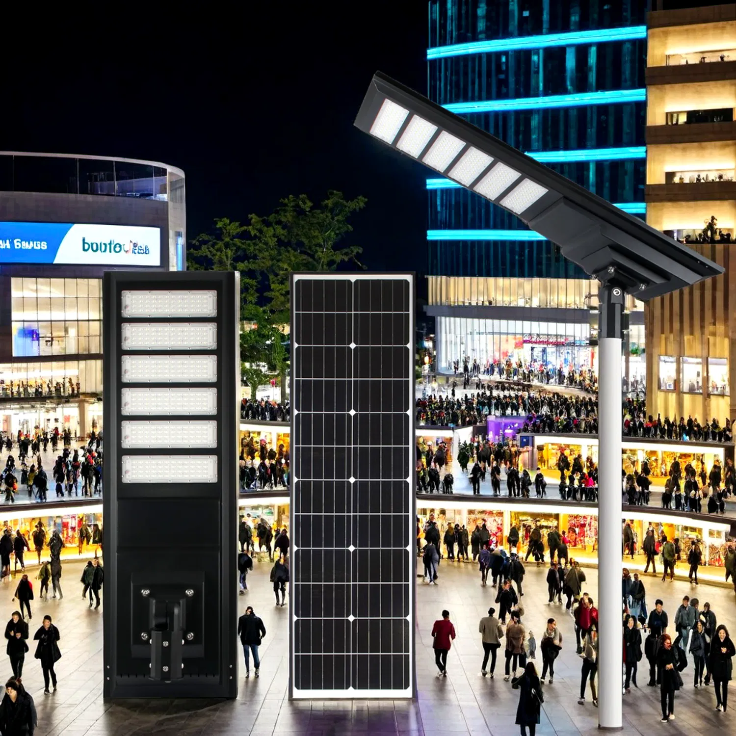 Sustainable Solar-Powered LED Street Light for Outdoor Areas