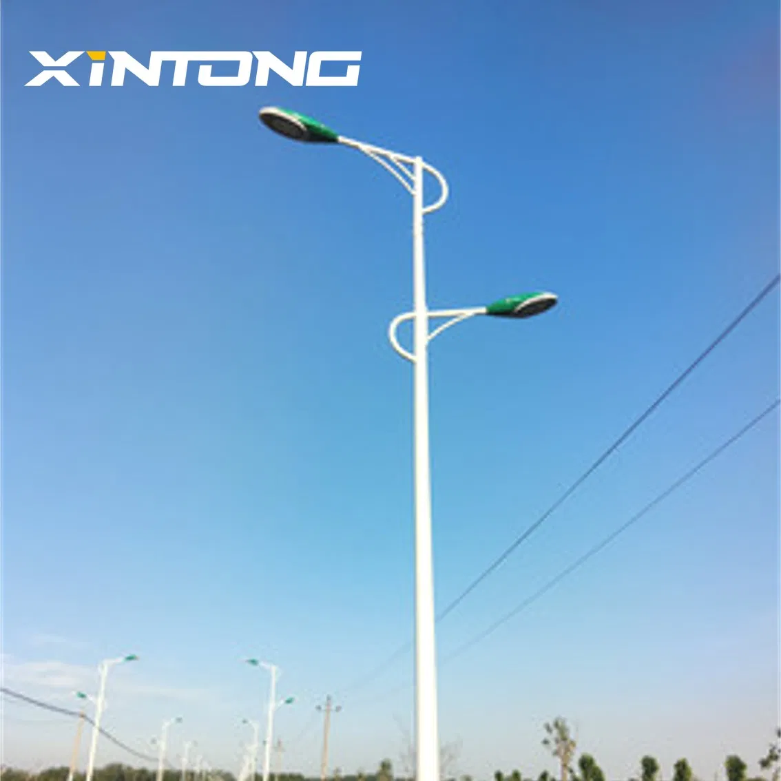 Solar LED Energy Saving Outdoor Power Street Waterproof Road Garden Landscape Street Light Lighting