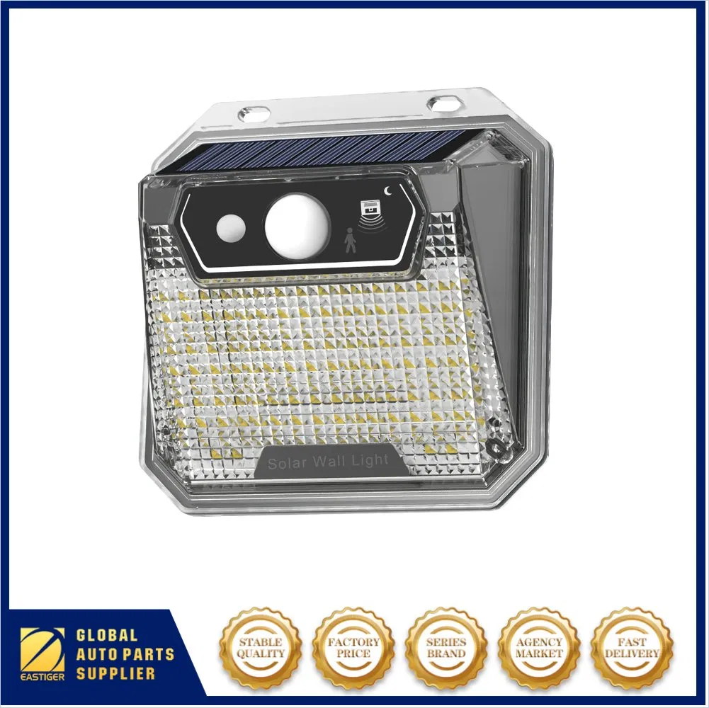 Outdoor IP65 Waterproof Garden Deck Fence Wide Angle Bright Wireless Security Wall Flood Lamp Solar Powered Motion Sensor Light