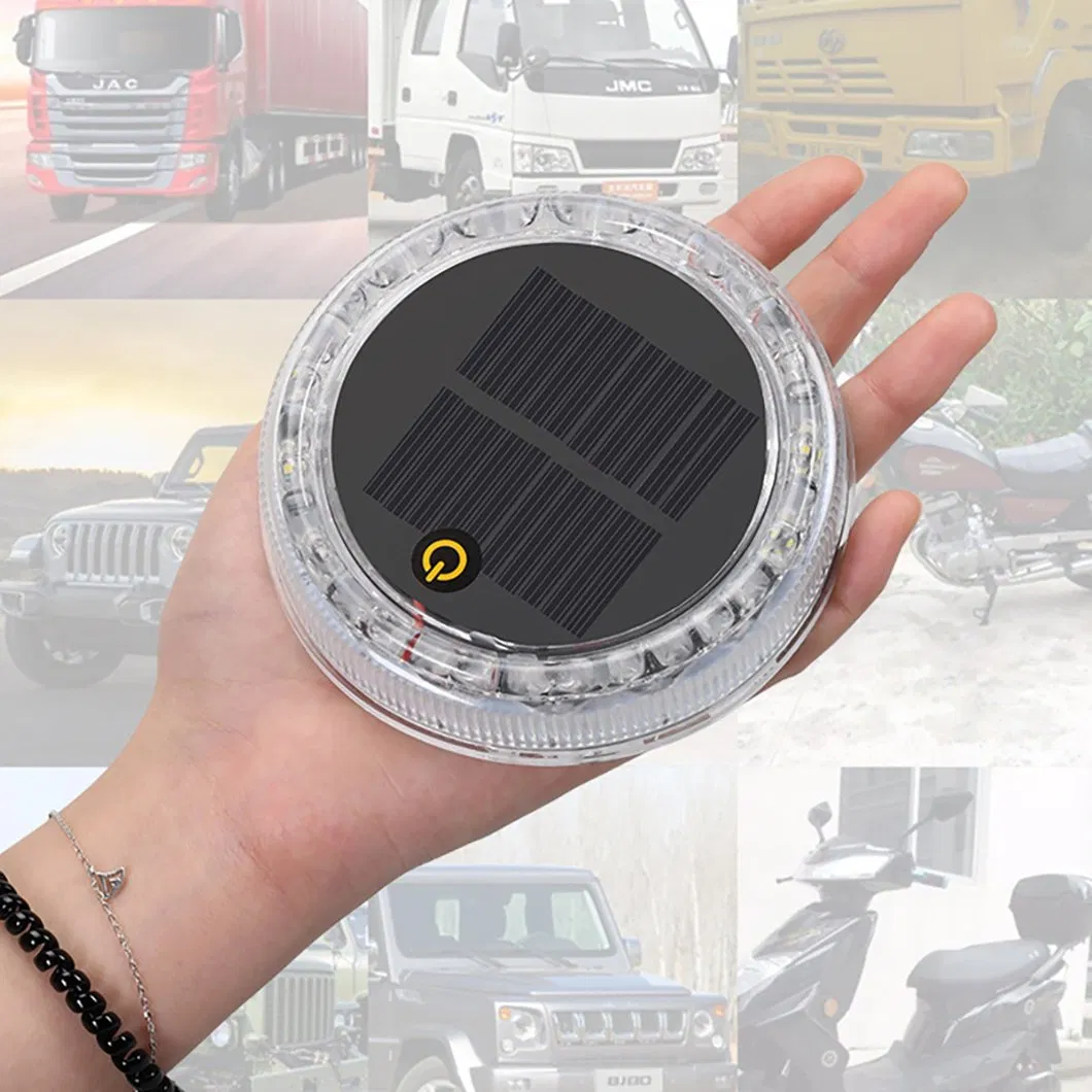 LED Lights New Third Generation Touch Auto Solar Flash Light Anti-Rear-End Light LED Parking Safety Side Light