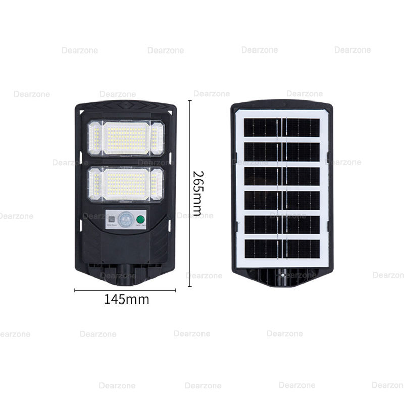 Solar Street Lamps, Commercial Parking Lot Lights, Waterproof Solar Safety Floodlights, with Motion Sensors and Remote Control, Suitable for Courtyards
