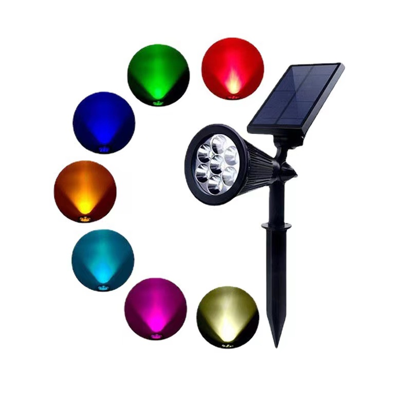 Lampara Solar Panel High Light LED Exterior and Garden Outdoor Colorful Lights LED Solar Bollard Lamp Waterproof Lawn Light