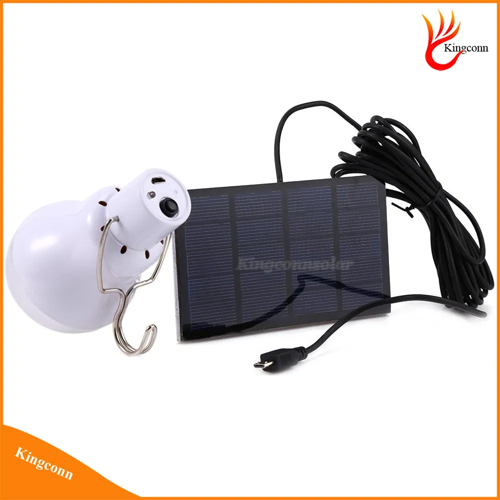 Portable Solar Power Lighting System with 2 LED Bulbs for Home Camping Tent
