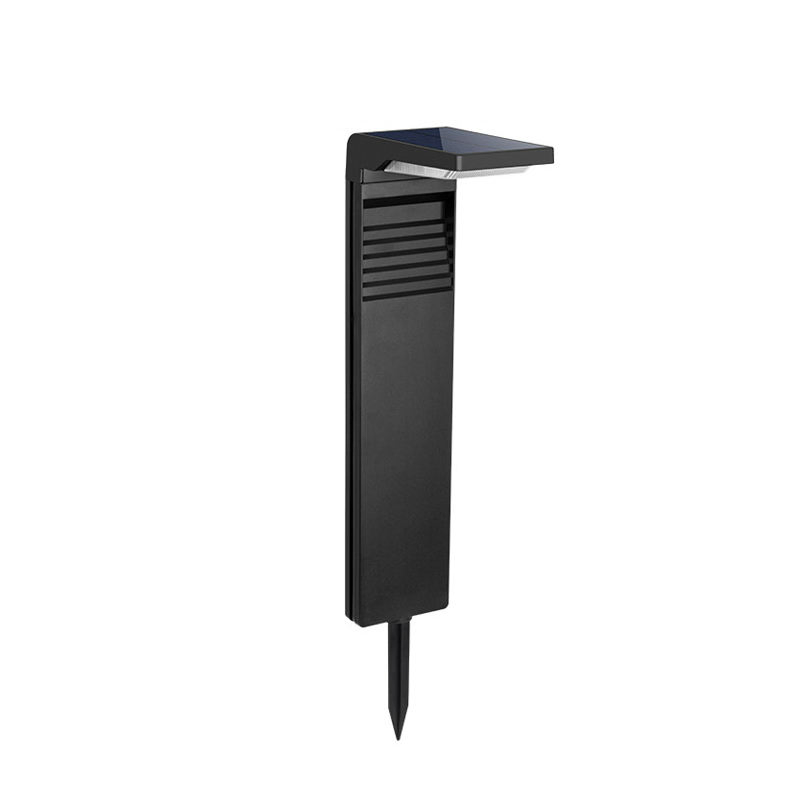 Novel Design Aluminum Garden Bollard Pathway Outdoor 3W Solar Panel LED Lawn Light