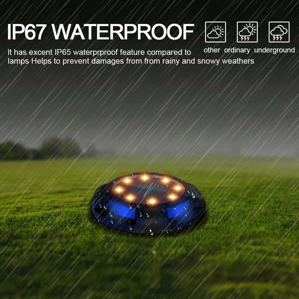 12 LED Waterproof Solar Lawn Lights Outdoor Ground Landscape Lighting