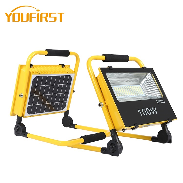 Super Quality Wholesale Price Warehouse Camping 100W All in One Solar LED Flood Light