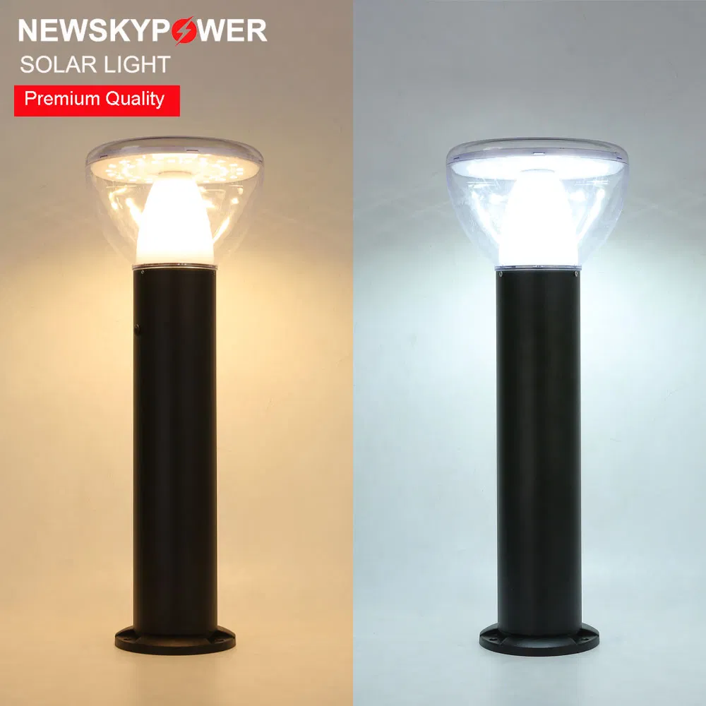 Wholesale Aluminum Dual CCT. Solar Bollard Light with PC Protective Cover