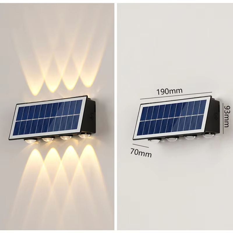 Home and Garden Outdoor Light LED Decorative Light Solar Charged Wall Lamp