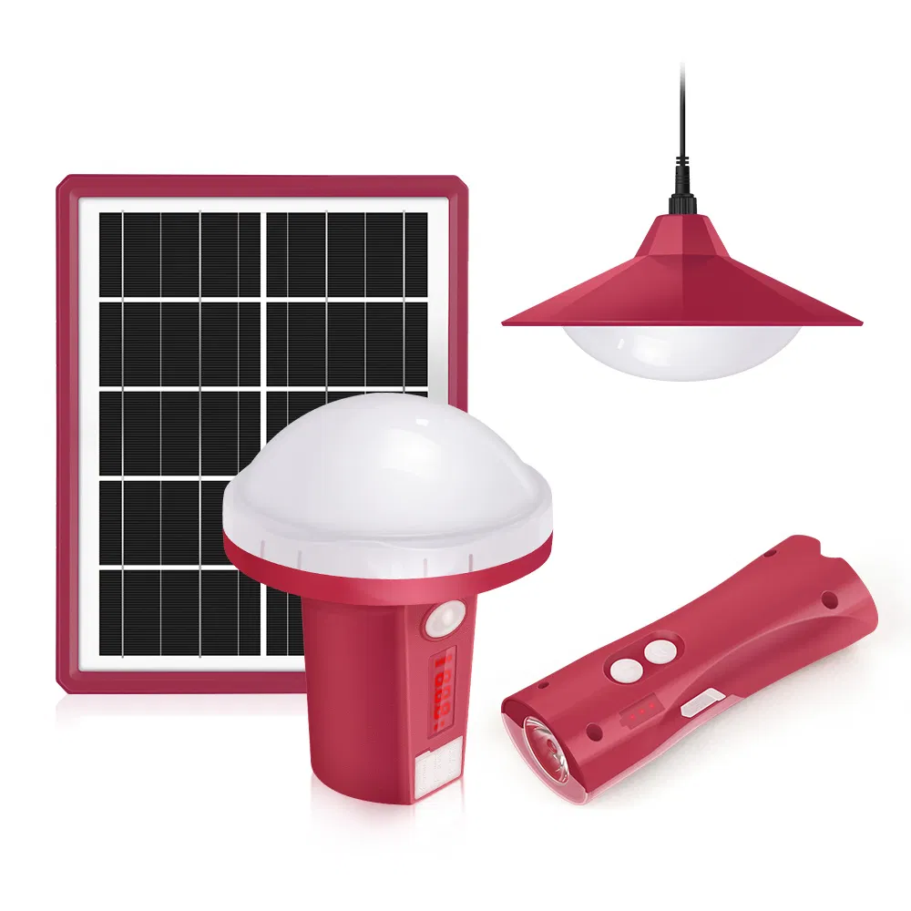 Verasol Certificate Portable Solar Energy Kit with 5.5W Solar Panel and 3W Super Bright LED Light for Indoor and Outdoor Use