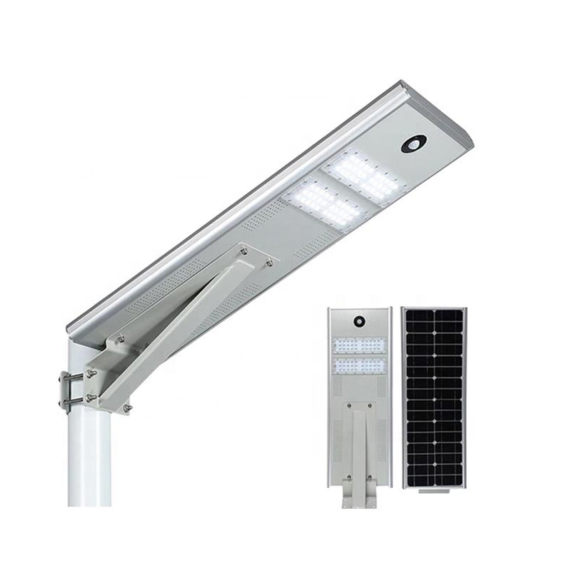 All in One Solar Street Light Timing Function 60-100W Energy-Saving for Parking Lot Industrial Area Sturdy &amp; Long-Lasting