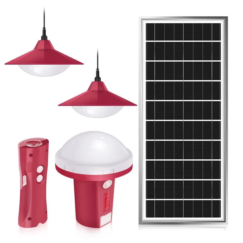 Verasol Certificate Portable Solar Energy Kit with 5.5W Solar Panel and 3W Super Bright LED Light for Indoor and Outdoor Use