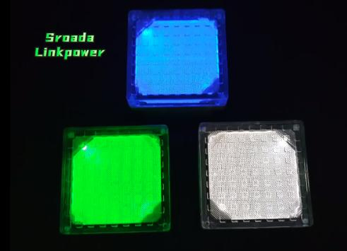 Aluminum Square LED Solar Gate Post Cap Light Outdoor Waterproof