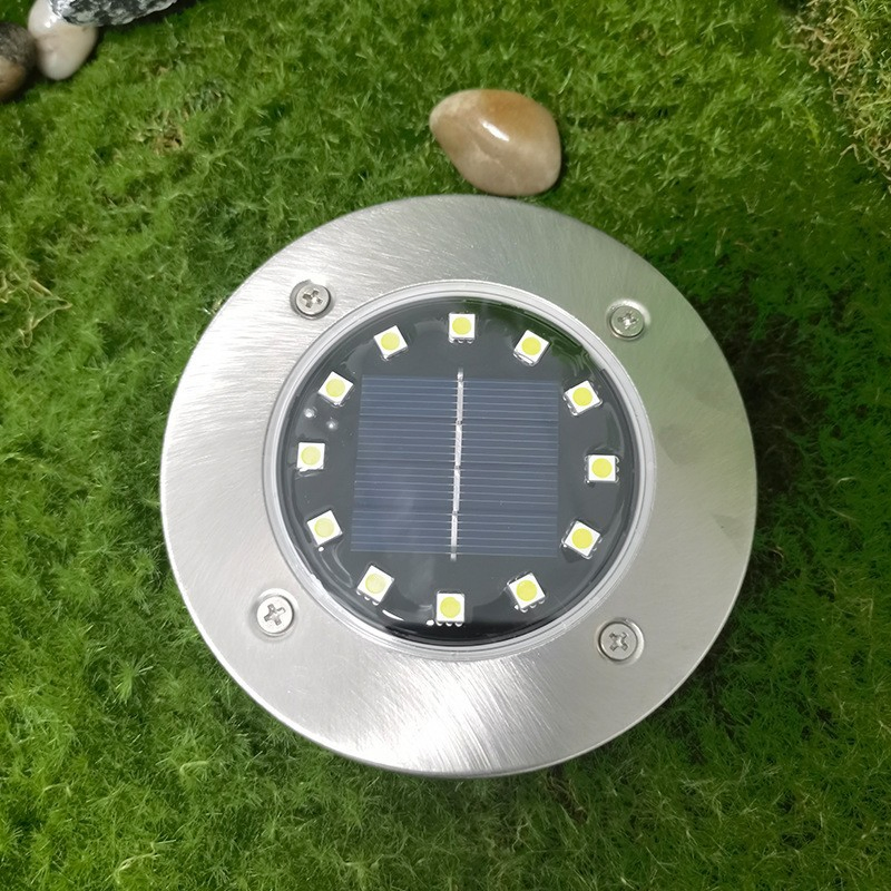 Waterproof Landscape Graden Floodlight Outdoor Recessed Lamp Well-Lights Solar LED Underground Light