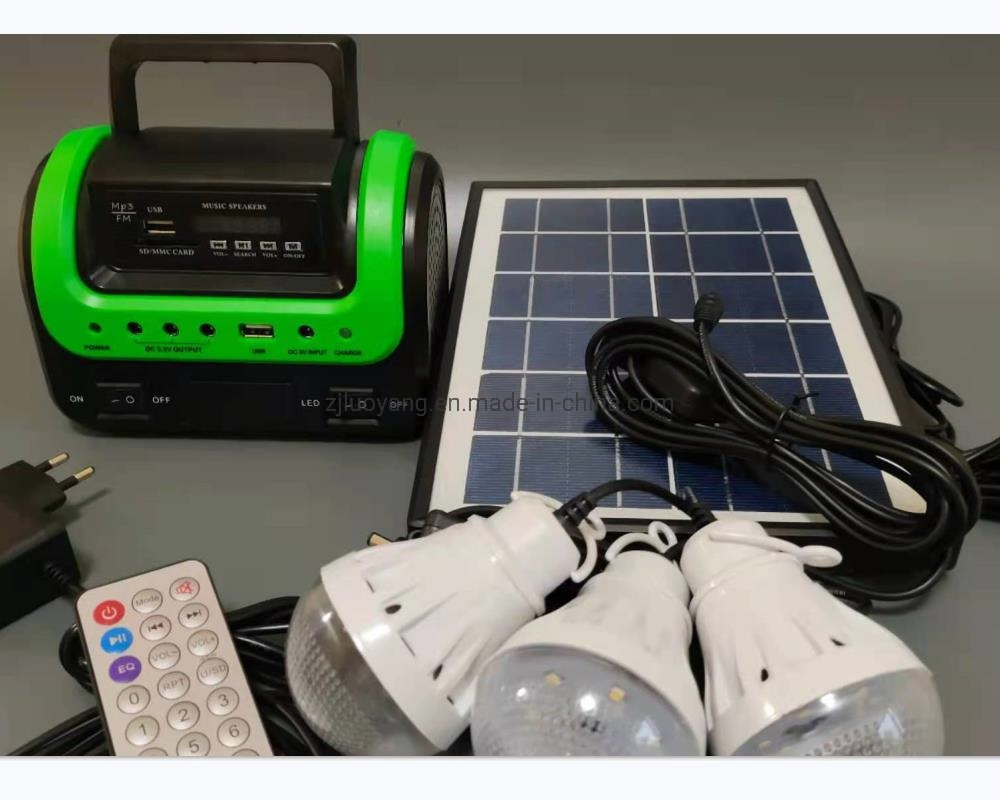 3 PCS LED Bulbs/USB Solar Home Lighting Kit System Light for Home Use in Africa/India/Nigeria/Kenya/Ethiopia Rural Areas