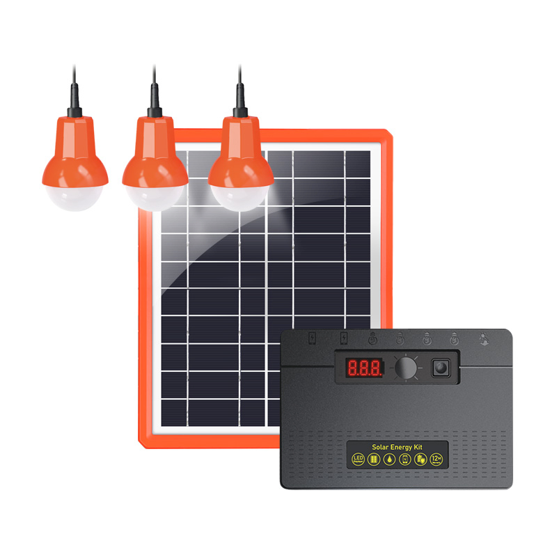 Lighting Africa 5W Solar Home Light Charging Panel Kit for Indoor and Outdoor Use