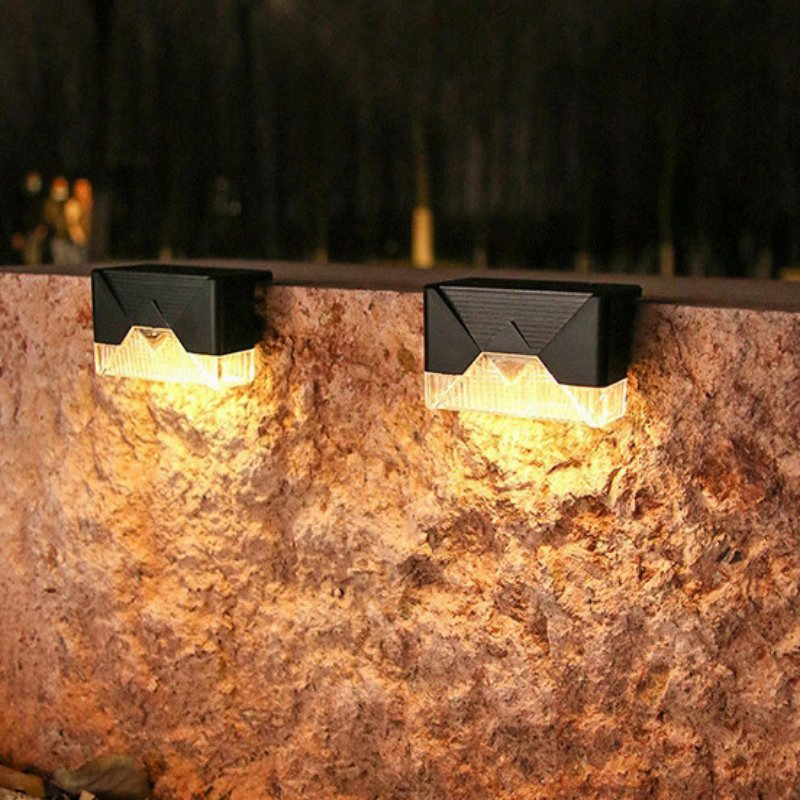 5V Outdoor Waterproof Wall Light Solar Powered Garden Step Lights