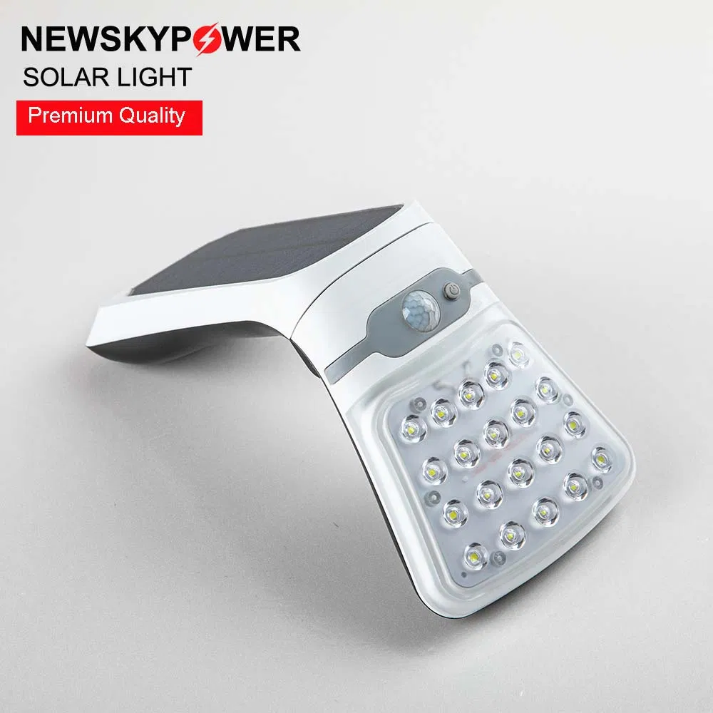 Newsky China Solar Manufacturer Supplier ABS Plastic CE RoHS IP65 Waterproof Outdoor LED Lawn Garden Pathway Landscape Wall Mounted Decorative Light