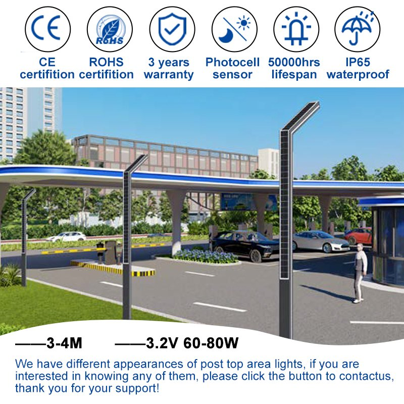 IP65 LED Landscape Garden Lamp Post Solar Street Light Outdoor