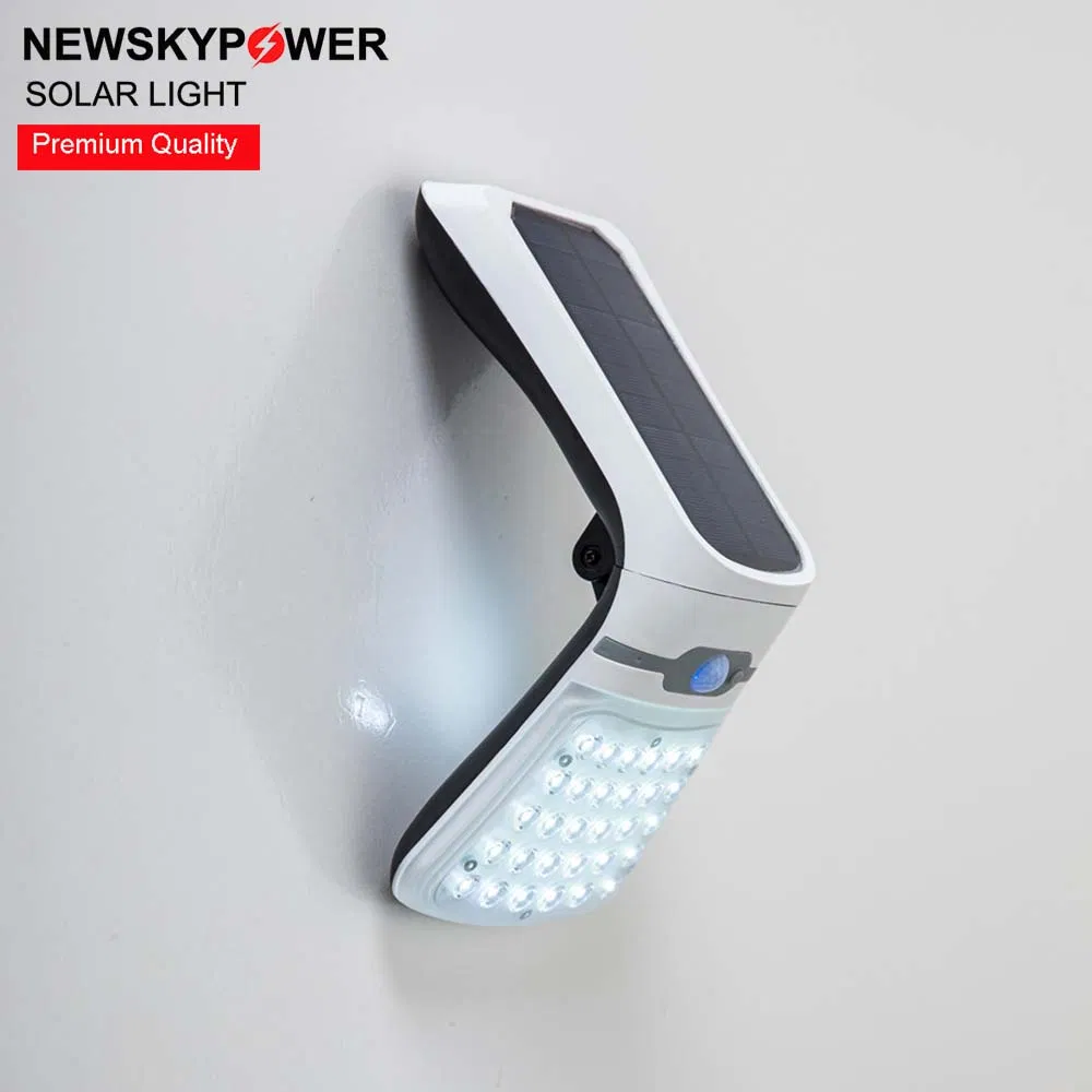 Newsky China Solar Manufacturer Supplier ABS Plastic CE RoHS IP65 Waterproof Outdoor LED Lawn Garden Pathway Landscape Wall Mounted Decorative Light