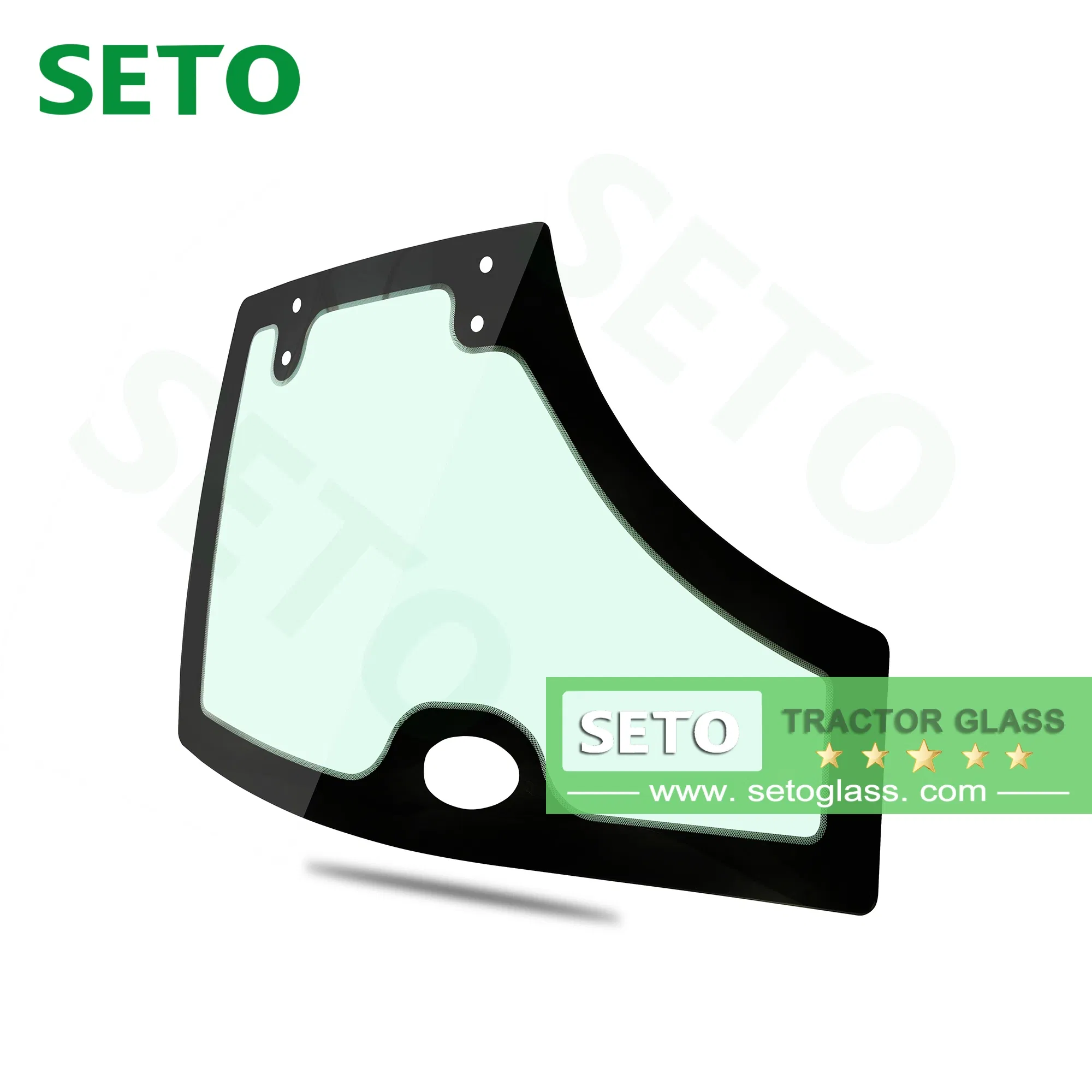 Deep Curved Tempered Toughened Safe Side Glass for Tractor Cab