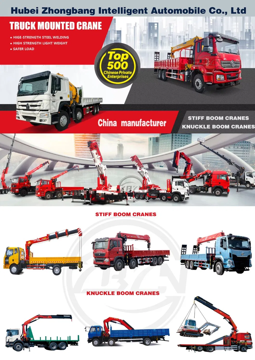 Heavy-Duty Cargo Truck with Crane