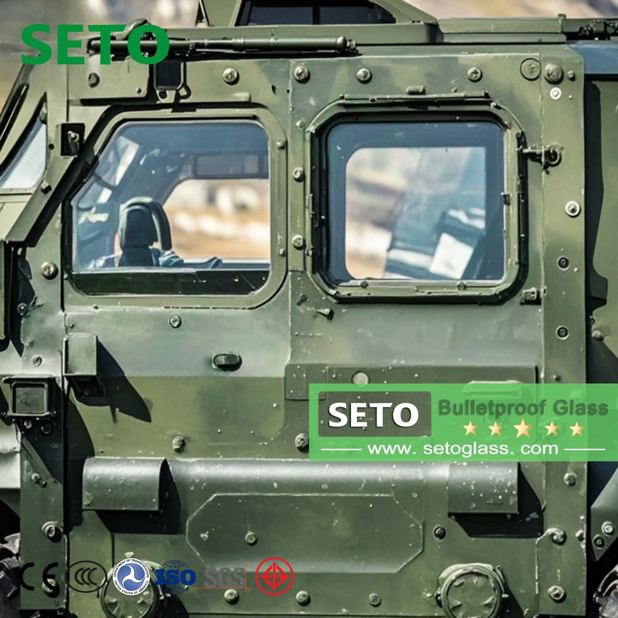 Armored Vehicle Bulletproof Explosion-Proof Glass