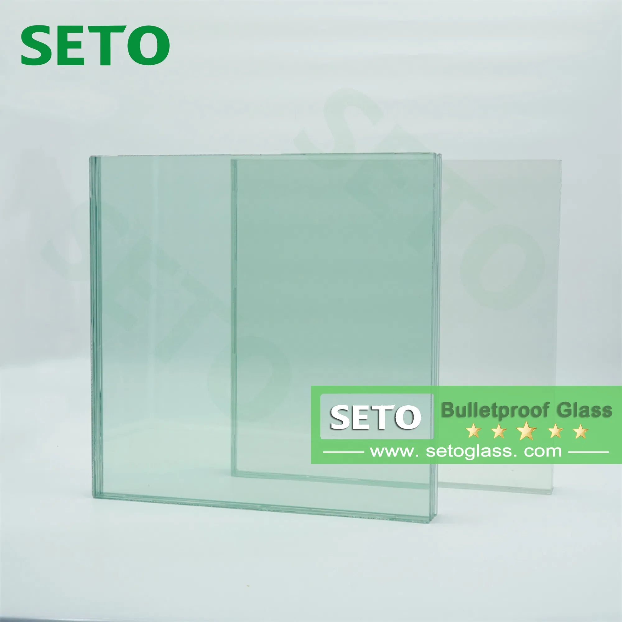 En1063 45mm 50mm 60mm Safety Bulletproof Glass Armored Vehicle