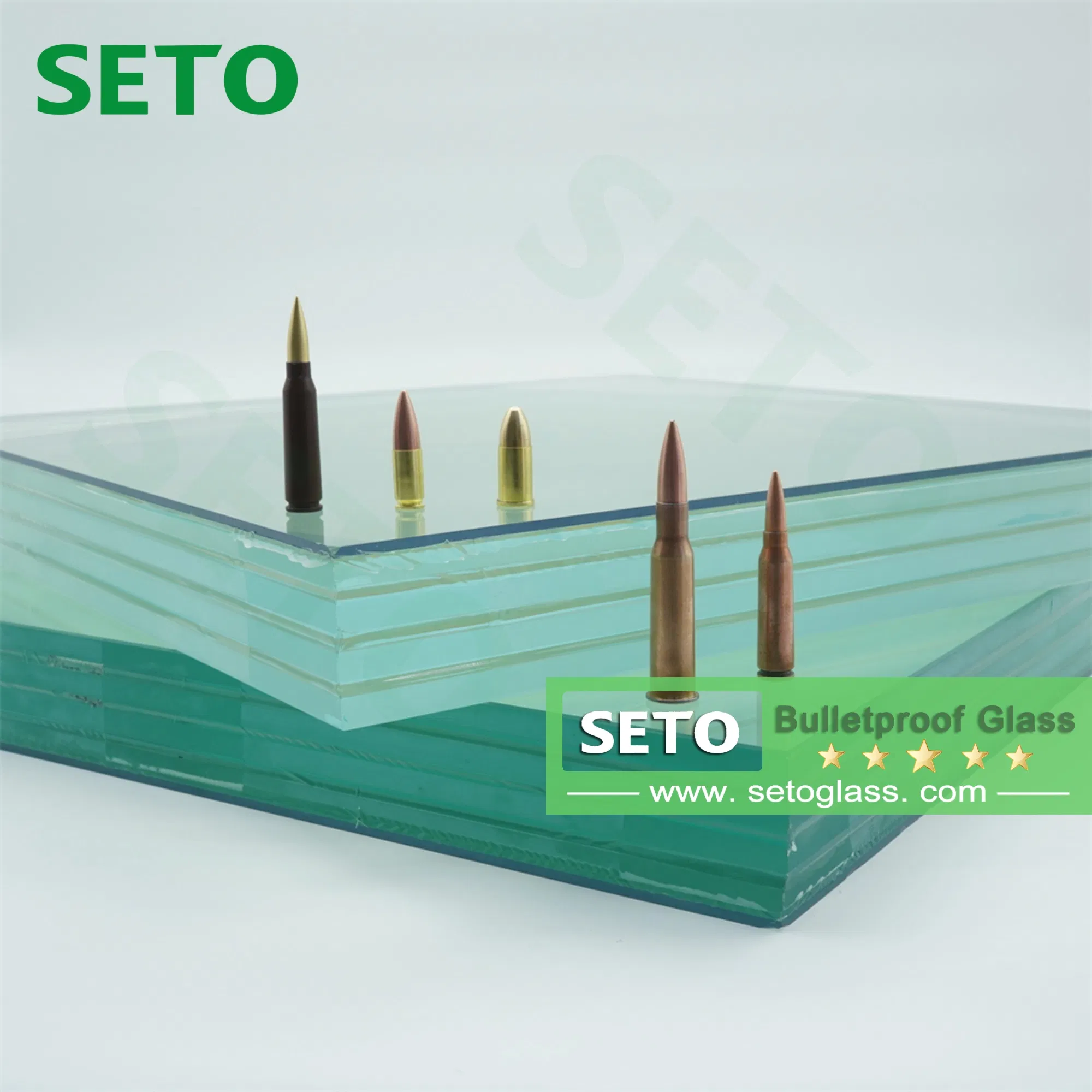 En1063 Br1-Br7 Bulletproof Glass Laminated Glass for Armored Vehicle Glass