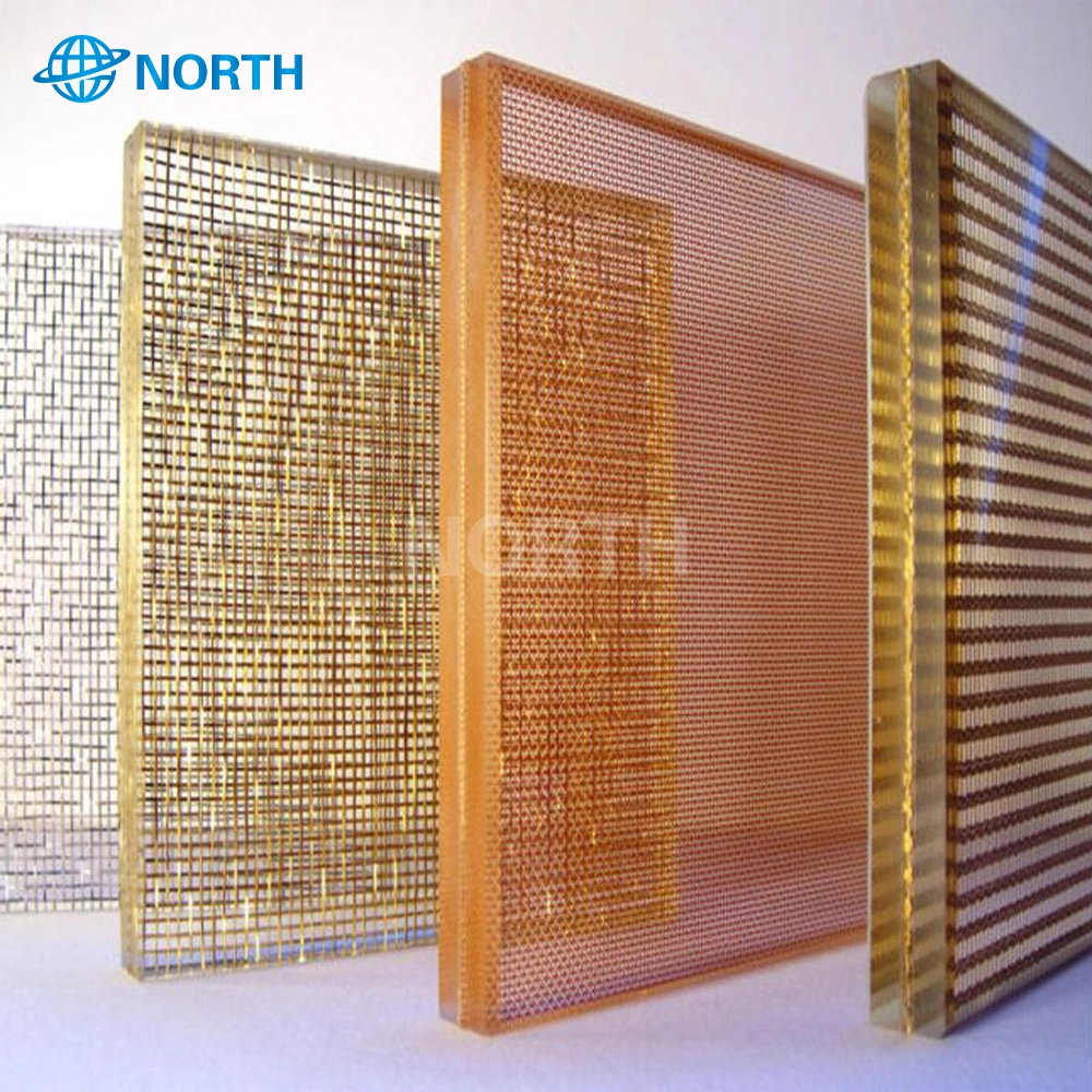 China Fabric Wire Mesh Decorative Tempered Safety Art Laminated Glass