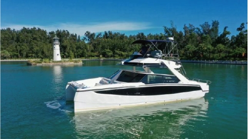 Hot Sale Luxury Recreational Main Certificate of 36FT Catamaran Yacht for Sea Fishing Adventures