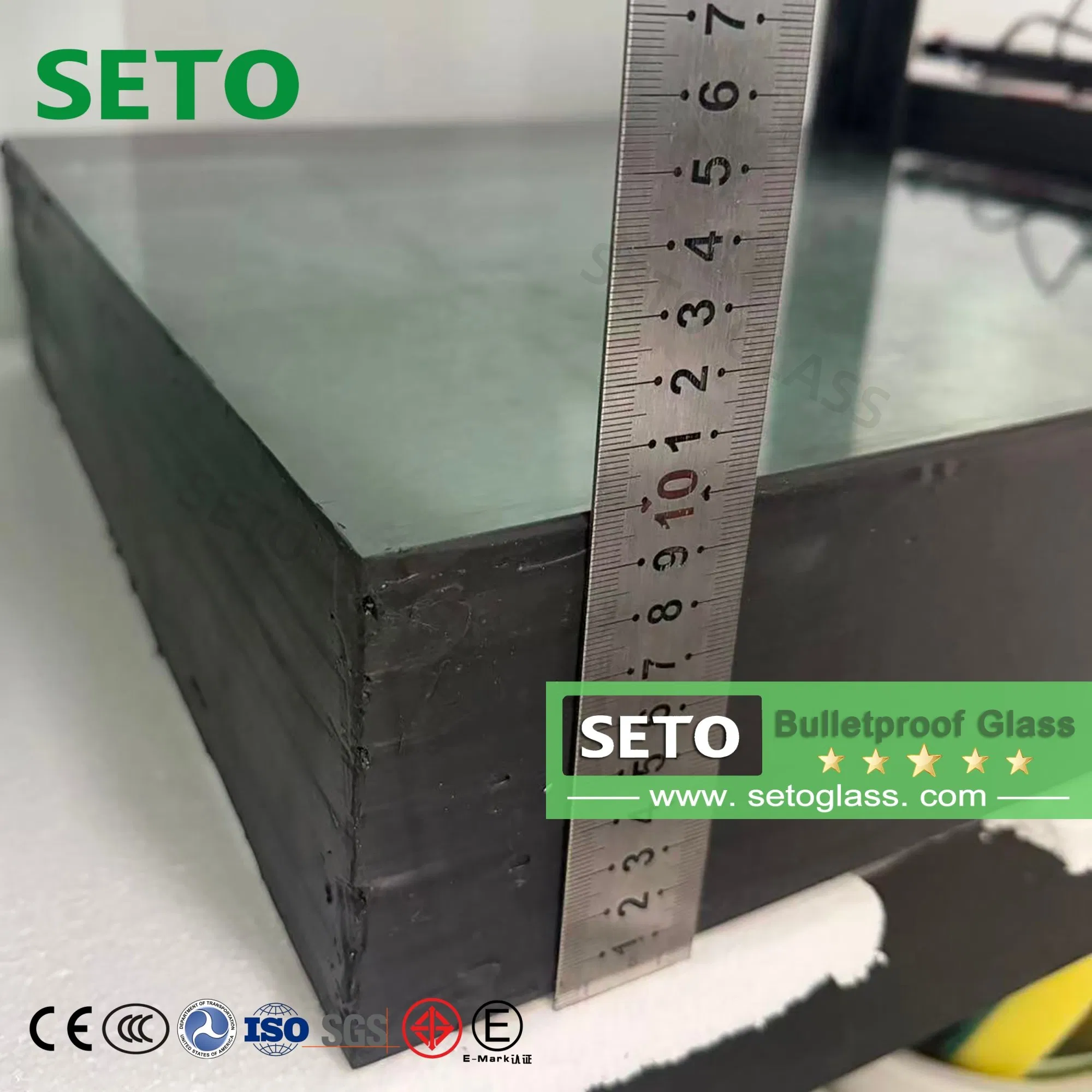 Armored Vehicle Windshield with Ballistic Rated Glass