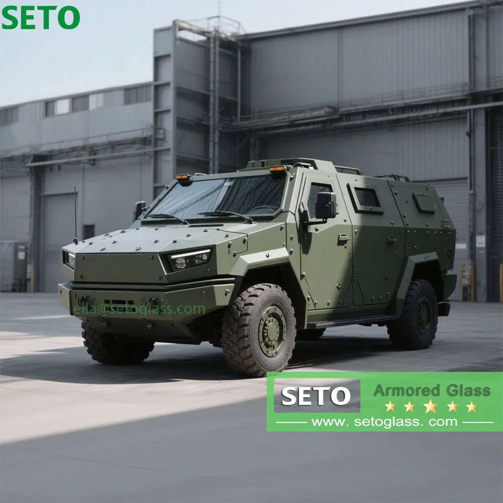 En1063 Br1-Br7 Bulletproof Glass Laminated Glass for Armored Vehicle Glass