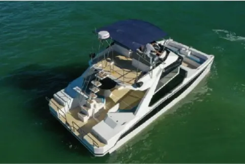 Catamaran Yacht Side View