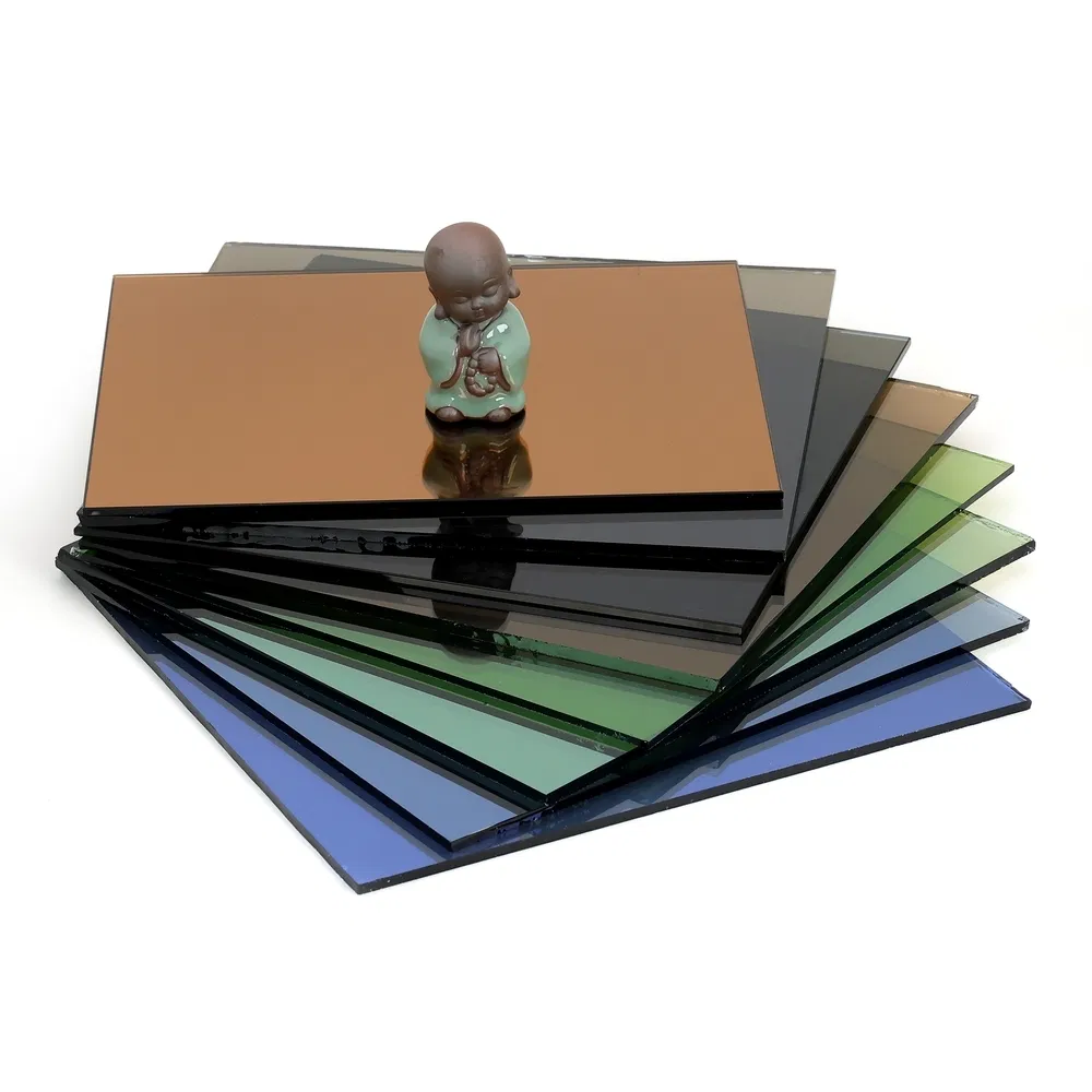 Custom Size Coated Glass Manufacturing Color Reflective Float Glass for Touch Screens