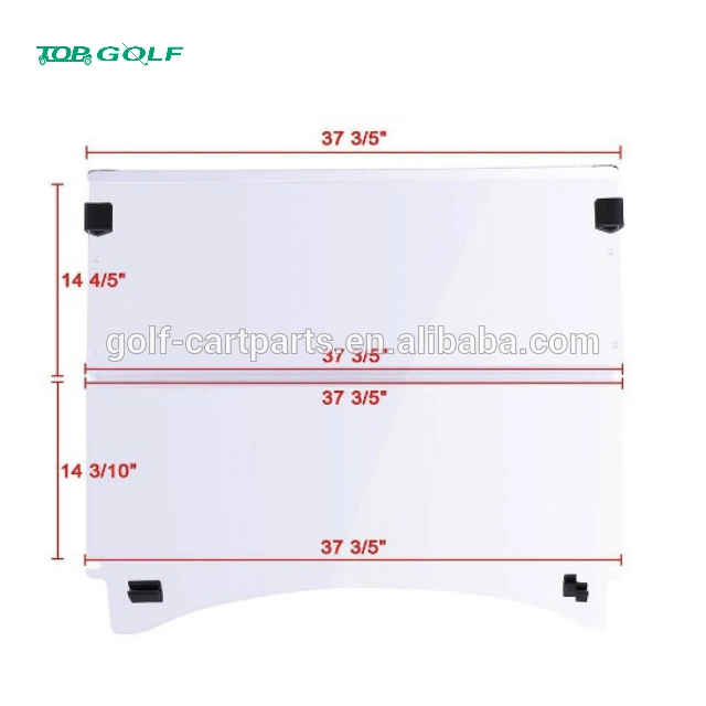 Tinted Foldable Windshield for Club Car Precedent Golf Carts