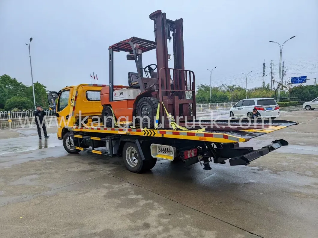 Wrecker Tow Truck Rear View